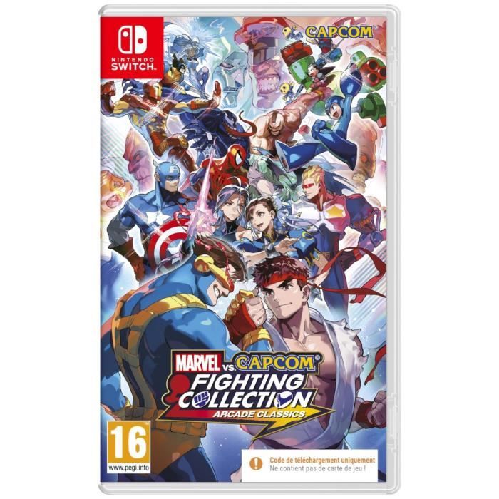 Marvel Vs Capcom Fighting Collection Arcade Classics code De Téléchargement Jeu Nintendo Switch