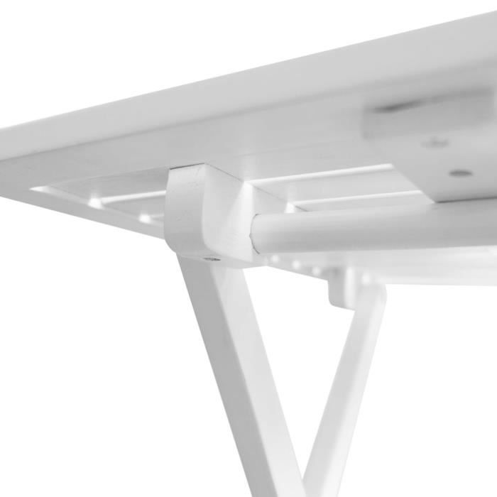 KAI Table basse d'extérieur Bois d'acacia Blanc