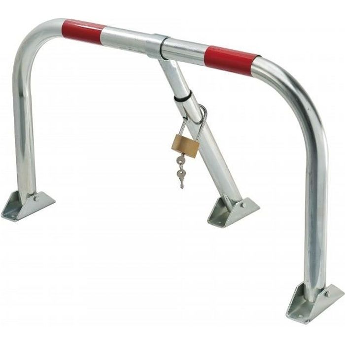 Barriere de parking galvanisee. Barrieres de parking pliantes. Ne vous faites plus voler votre place !