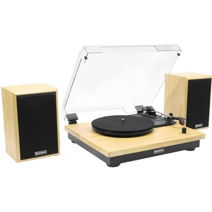 Platine Vinyle, Divarte TT 400 BT, Tourne Disque Bluetooth avec Haut-parleurs stéréo intégrés à Trois Vitesses 33-45-78 ...