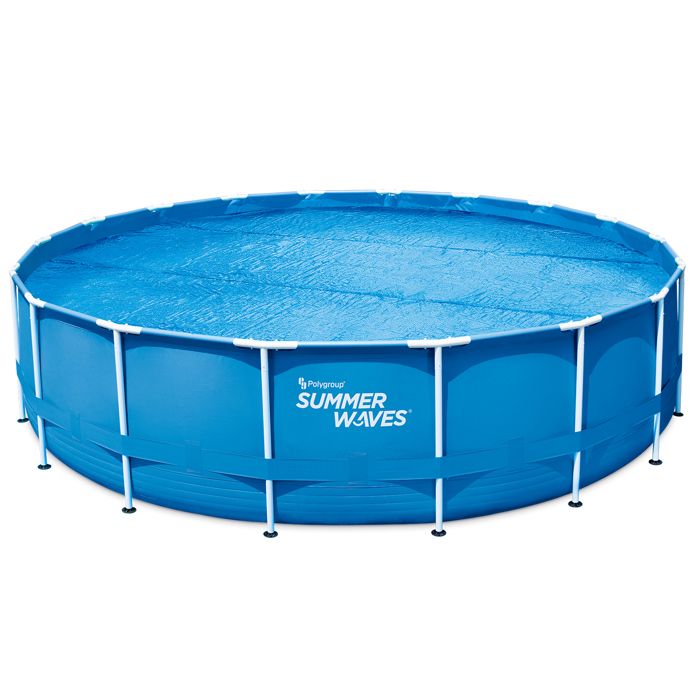 Bâche à bulles pour piscine ronde Summer-Waves Ø 5,49 m