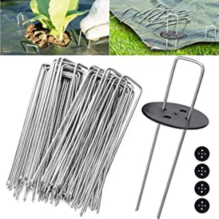 Qc905 Piquets De Jardin, Piquets De Fixation De Jardin, Piquets De Fixation Tente 2,5 Mm D'Épaisseur, 15 Cm-2,5 Cm, Pour Fixer Le