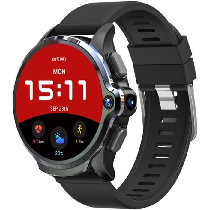 Nouveau KOSPET Prime 3 Go 32 Go Montre Intelligente Hommes 1260mAh 4G Smartwatch Android Caméra Fréquence Cardiaque Face ID 1.6 -GPS