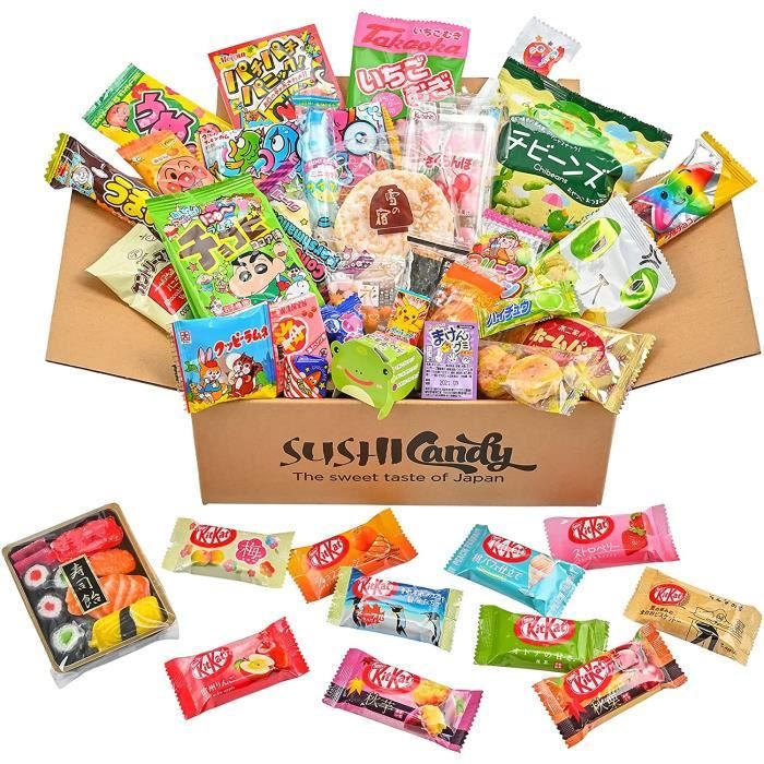 50 bonbons japonais 10 KitKat japonais collation 30 bonbons plus 10 bonbon bento Konpeito