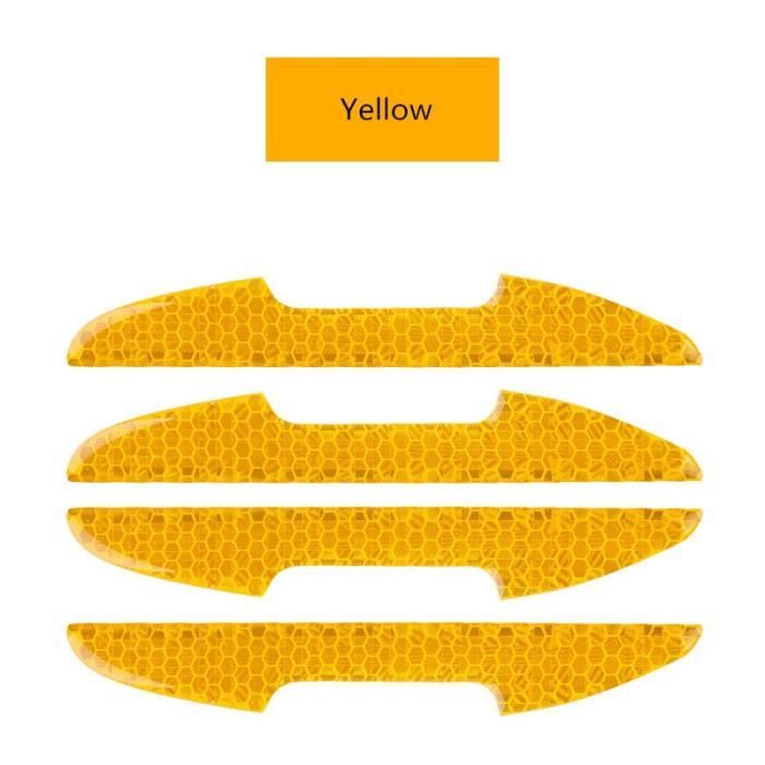 Décoration intérieure,Bande adhésive réfléchissante pour voiture,bandes latérales de porte,bandes anti rayures - Type Orange