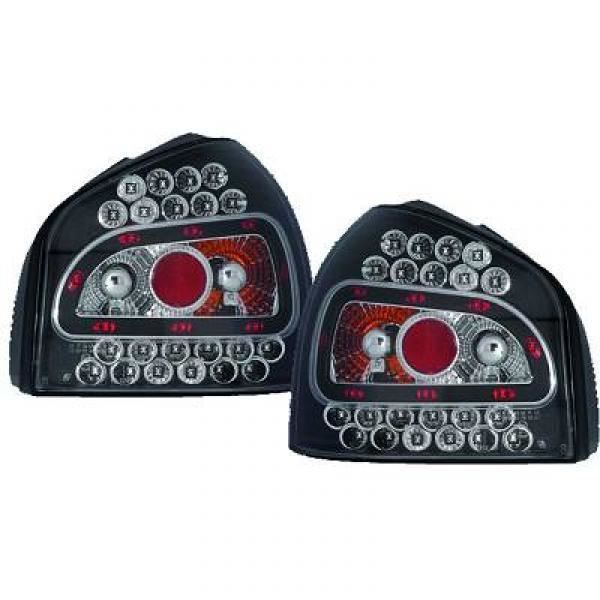feux arrières design, noir, LED A3, 96-04 LED pour: Audi A3 96-03