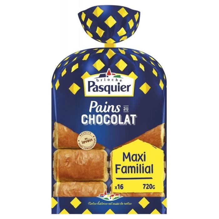 BRIOCHE PASQUIER - Pains Chocolat 720 G - Lot De 3