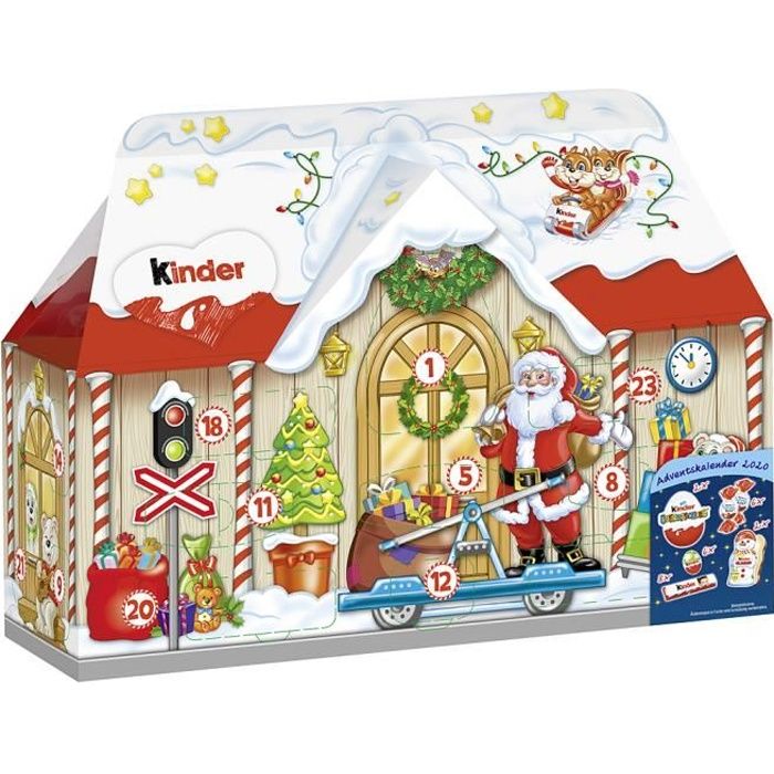 Ferrero Kinder Mix Calendrier de l'avent maison 3D Noël 234g