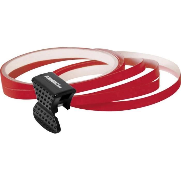 Rouleaux de bande autocollante pour bord de jante Foliatec rouge