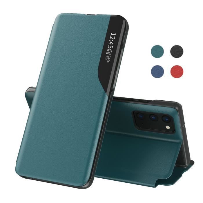 Coque Samsung Note 20, Housse Protection intérieure en PC en cuir Givré de Haute Qualité Étui Pour Samsung Galaxy Note 20 (Vert)