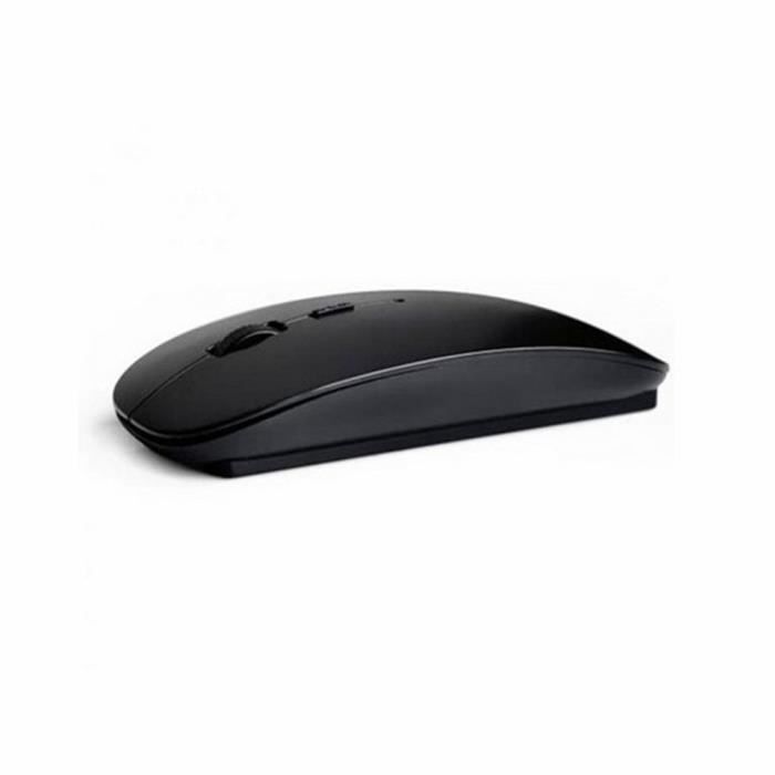2.4G souris optique sans fil souris ultra-mince en porcelaine mini souris pour ordinateur portable noir
