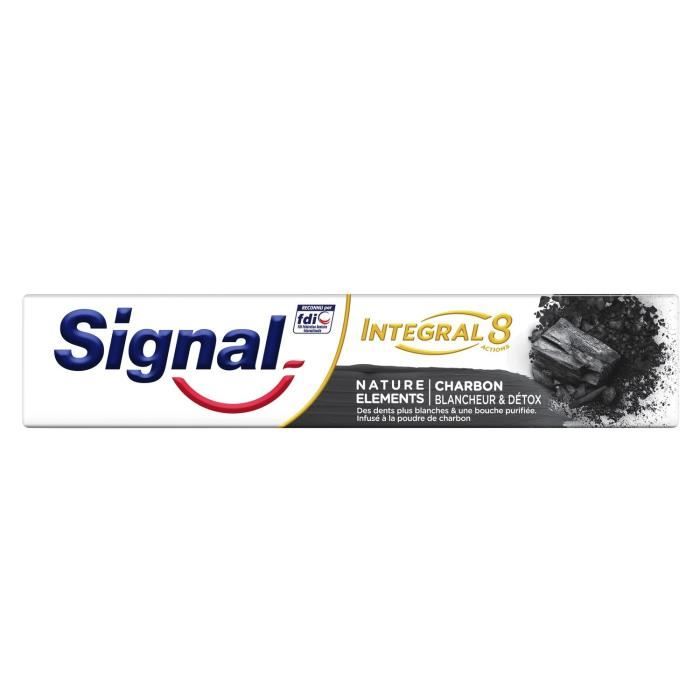 Dentifrices Intégral 8 Nature Eléments au Charbon SIGNAL - le tube de 75 ml