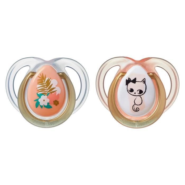 TOMMEE TIPPEE Sucette CTN Moda 0-6m Fille x2