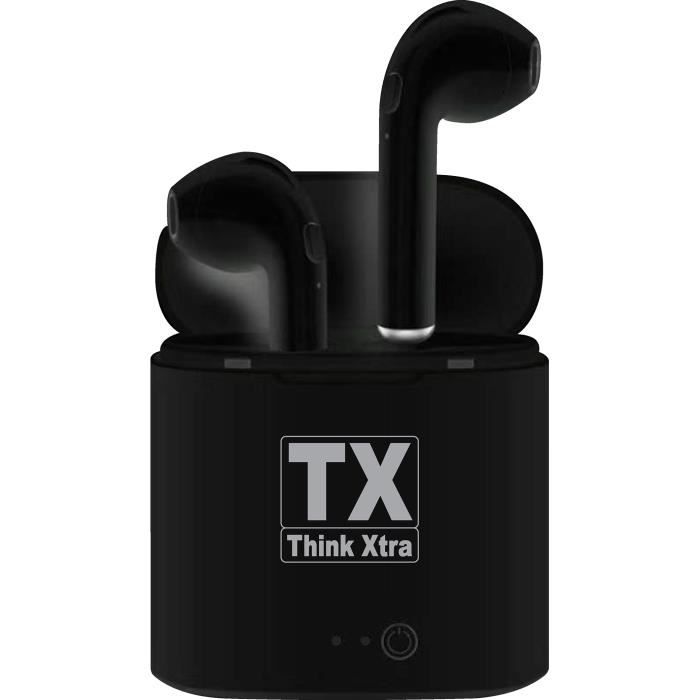 TRAX Ecouteurs Bluetooth® 5.0 Mains-libres intégrés -Autonomie 3h - Noir