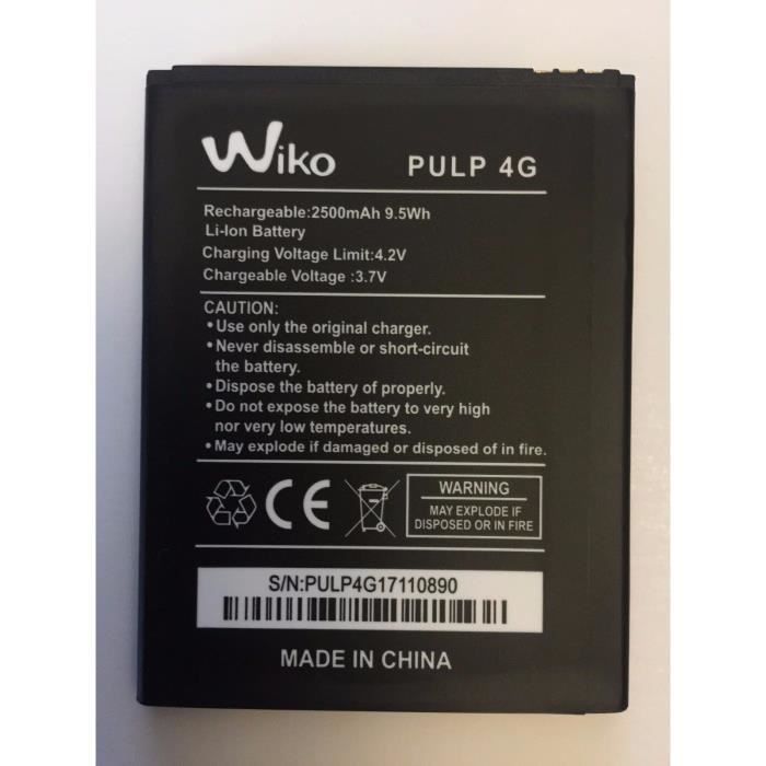 Batterie Wiko Pulp 4 G