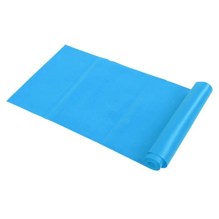 1.2M Tapis de Yoga Antidérapant Yoga Mat Pilates Fitness Sport Gym Bleu En Stock