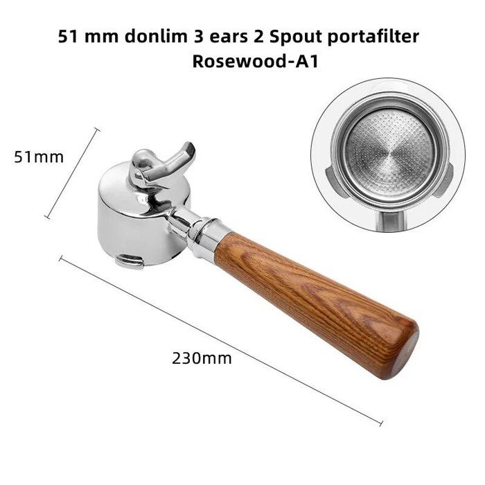 Pack De 2 Filtres à Café Réutilisables 51mm - Acier Inoxydable - Pour Machines Espresso