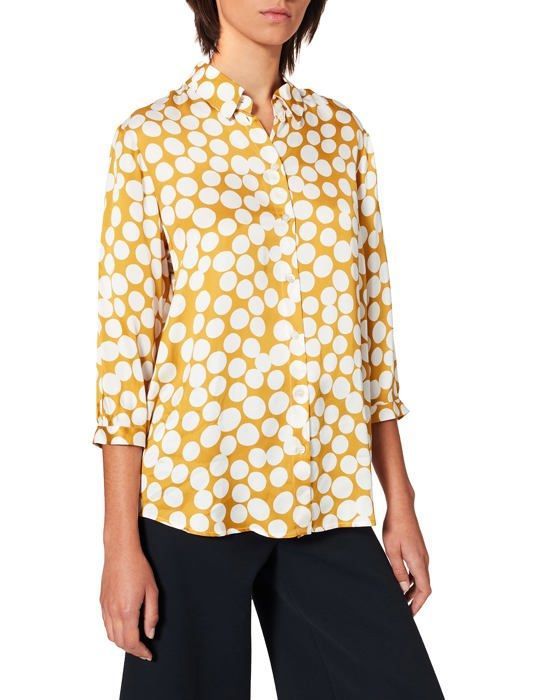 Blouse Femme Seidensticker - Coupe Droit Décontracté - 100% Polyester Crêpe - Col V