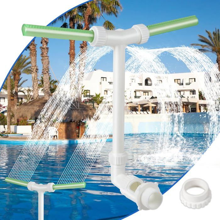 Fontaine Piscine Cascade, Cascade Piscine Hors Sol, Accessoire Piscine Exterieur, Accessoire Piscine Robinet Fontaine Bassin Orientable Fontaine à Eau Piscine