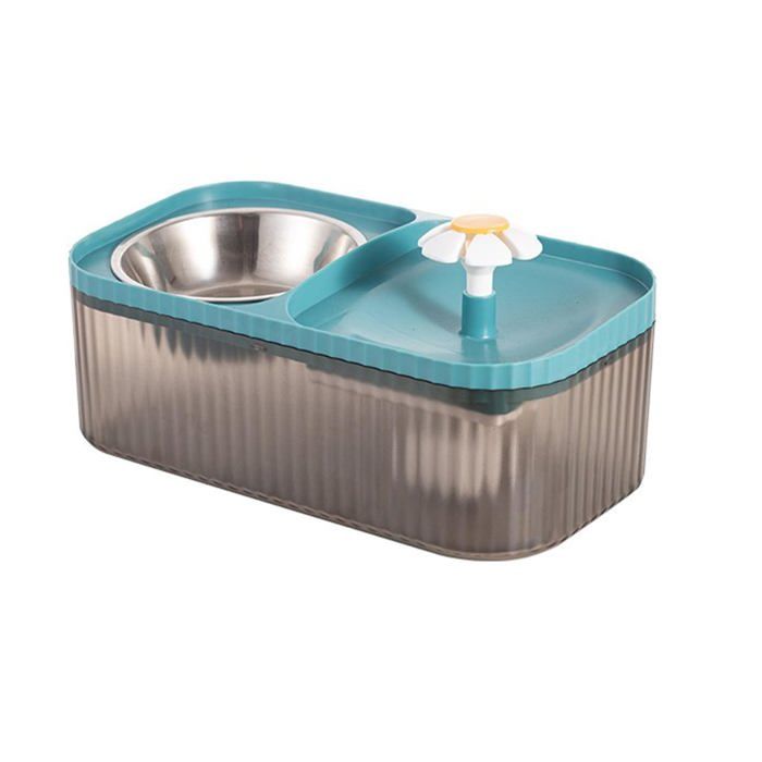 Fontaine à eau et gamelle pour chat fontaine à eau automatique pour animaux de compagnie
