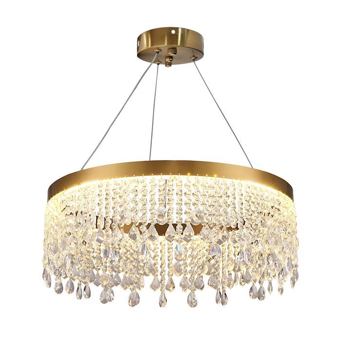 Lampe suspendue de plafond Toolight LED APP1731-1CP Lampe pendante au plafond Or 60X60X100CM