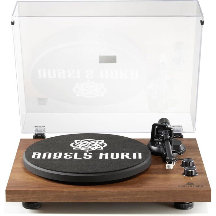 Platine Vinyle Bluetooth Avec USB – Courroie, Cartouche AT-3600L, Conversion MP3, Design Bois Rétro !