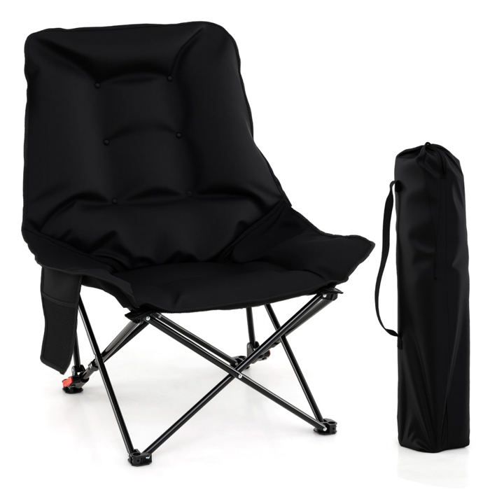 Chaise pliable portable dossier réglable 65/81 x 73 5 x 91/87 cm confort amélioré ambiance cosy