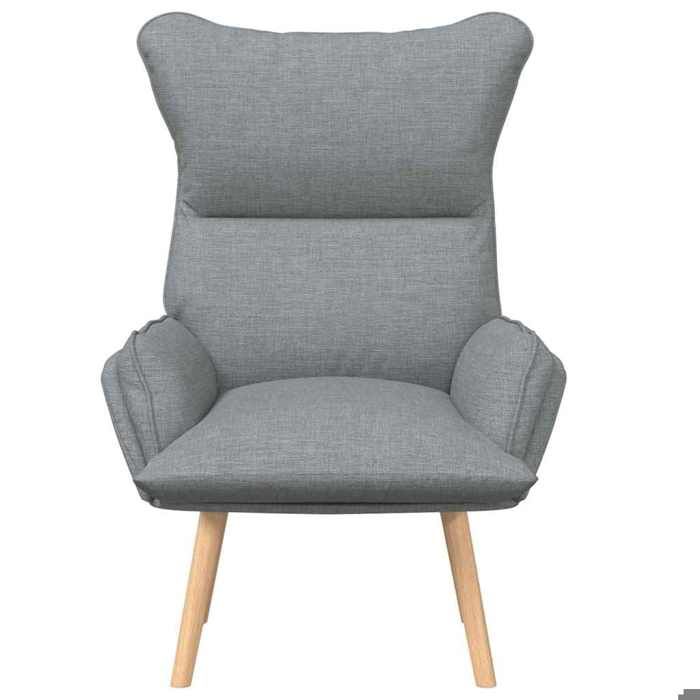 TOP 2026 Chaise Relax - 1 place Fauteuil - Gris clair 69x74x93 cm tissu FF5014