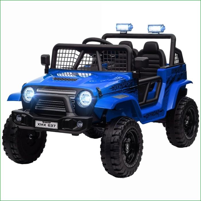 Jouet de Vélo Électrique pour Enfants 12V - Télécommandable Suspension Douce LED Hupe - Bleu