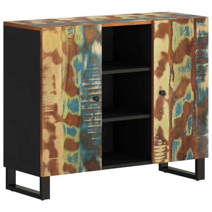 Promotion FévrBuffet debout - Armoire Vaisselier - Pour maison - avec 2 portes 90x33x75 cm bois massif de récupération FR28911348