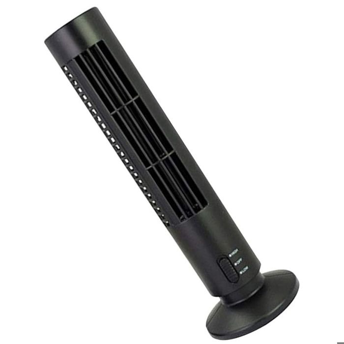 Ventilateur mini - ATELIX - tour sans pale USB muet cool ventilateur sur pied 2 niveaux réglables ventilateur tour pour bureau et - Atelix
