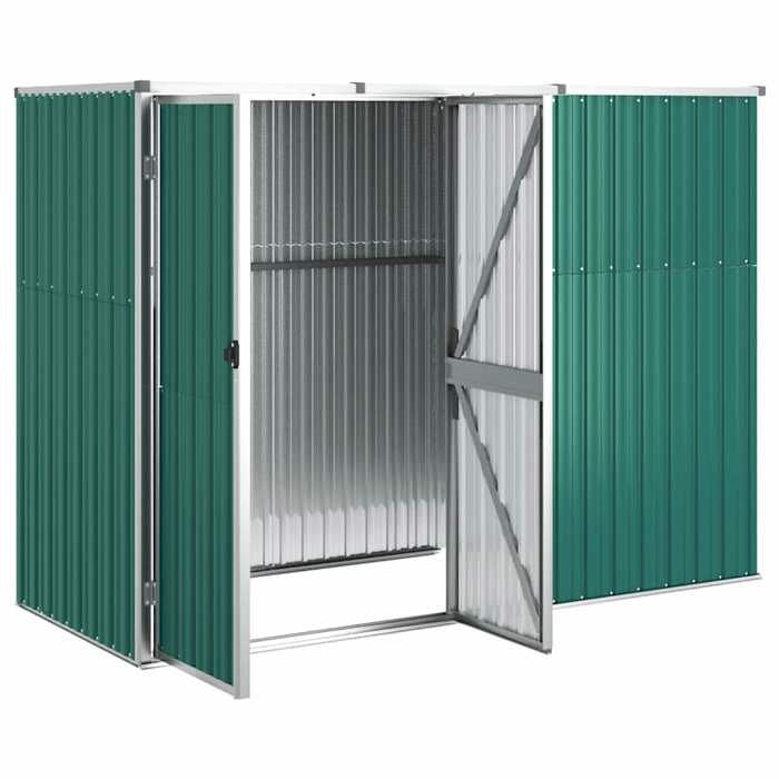En PromotionAbri à outils de jardin Moderne - ABOTT@ abri de rangement/Armoire haut - Vert 225x89x161cm Acier galvanisé B2405451