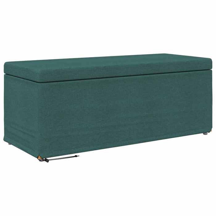 Mode Tabouret/Meuble de bar - 1 PERSONNE - PARAJIE - max charge 110kg - Vert foncé 101 x 41 x 40cm Tissu et bois stratifié @952008