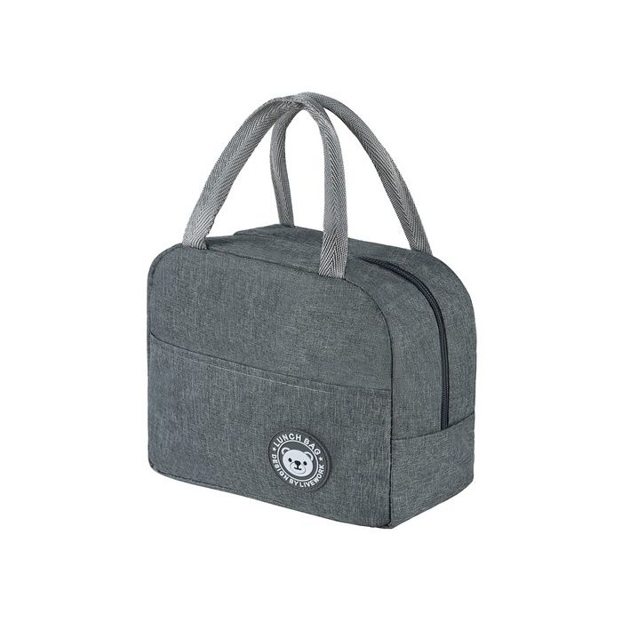 Sac Isotherme Repas Bureau 6L Petit Panier Repas Sac à Lunch Isolé en Étanche pour Étudiant Bureau Pique-nique Gris gris GLACIERE