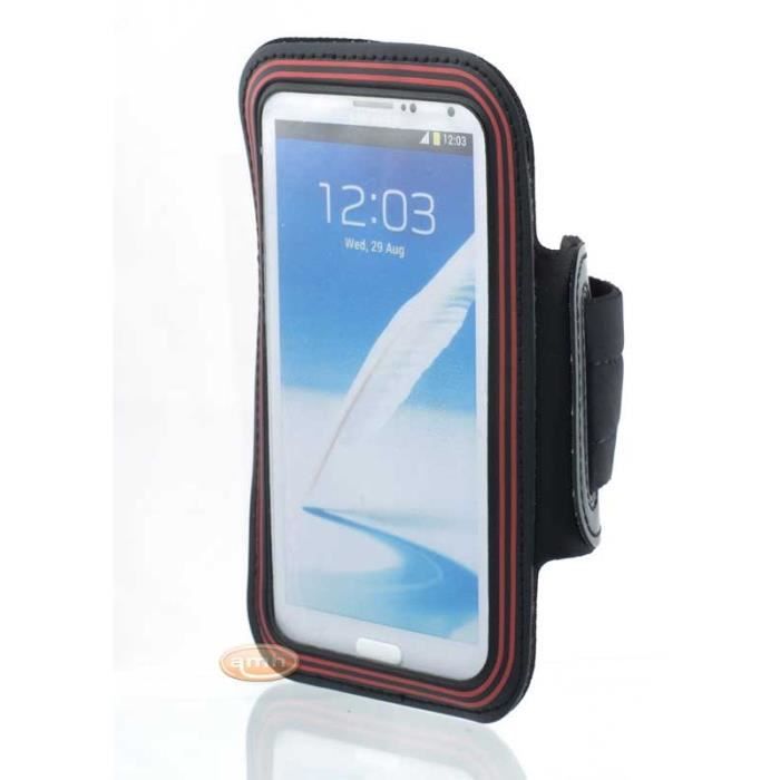 Brassard De Sport NOVAGO Pour Smartphone 5.5'' - Néoprène, Scratch Réglable Et Poche à Clé