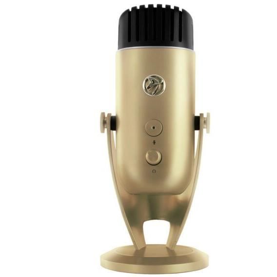 Arozzi Colonna Or - Microphone USB pour diffusion streaming avec directivité commutable ( Catégorie : Casques audios et Microphones
