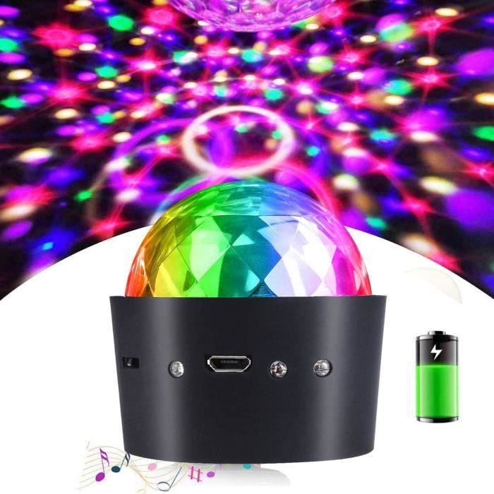 Boule Disco LED 5W 51 LEDs RVB – Effet Scène Son & Auto Pour Fête, Mariage, Bar, Club