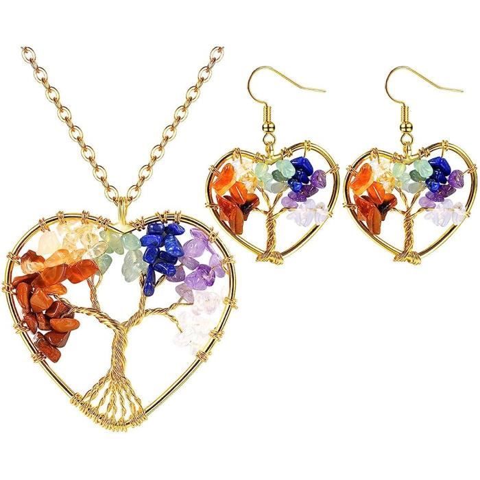 Ensemble Bijoux Plaqué Or: Boucles D'Oreilles Et Collier - Modèle Aléatoire Surprise
