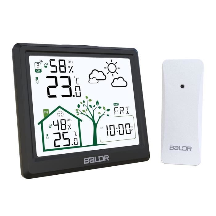Station Météo Sans Fil MalTec – Thermomètre, Baromètre, Hygromètre – Port USB