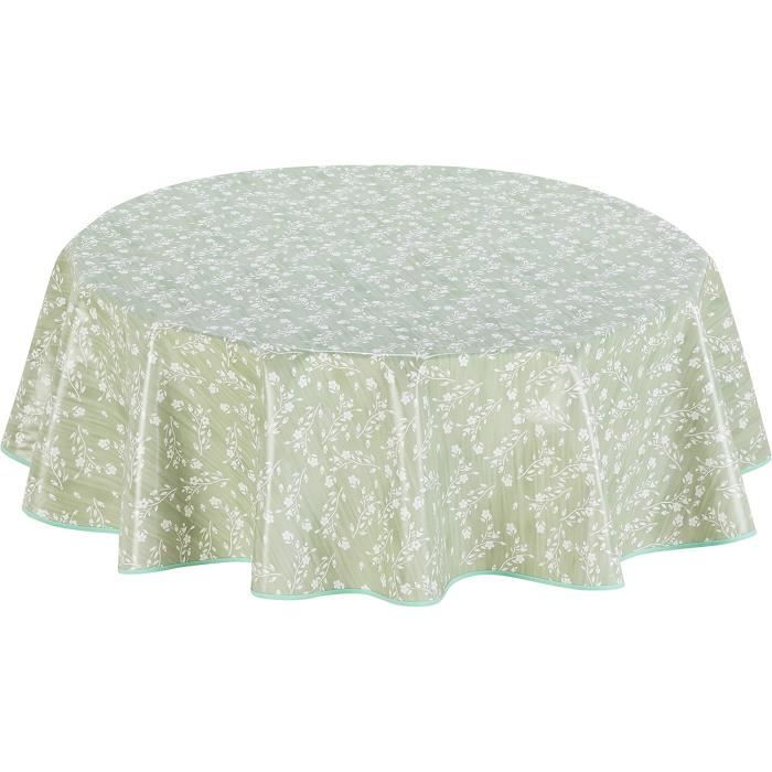 Nappe Ronde En Toile Cirée PVC 155 Cm - Facile à Nettoyer Home Direct