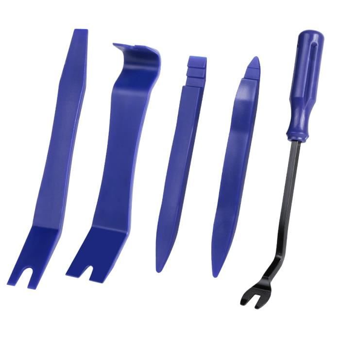 Kit De 2 Outils De Démontage Pour Garnitures Auto - Pour Clips Et Agrafes De Portière, Planche De Bord - Acier, Ergonomique