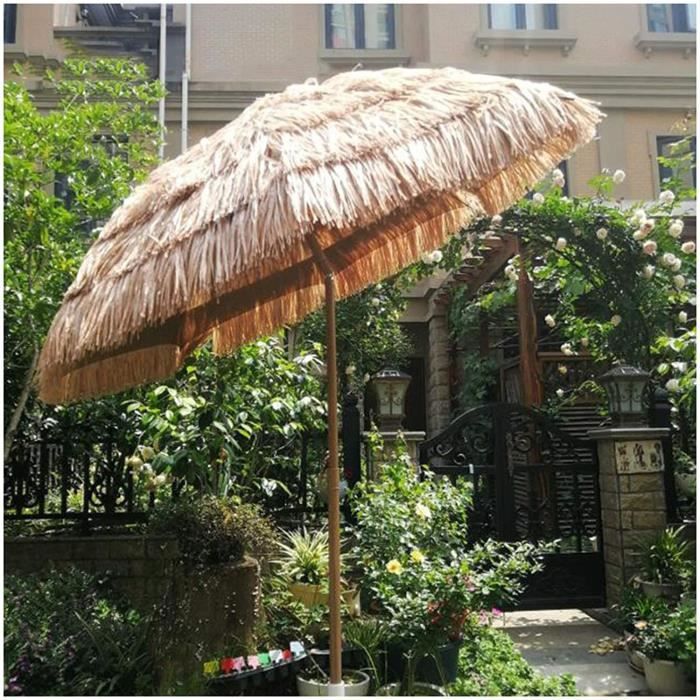 Parasol Hawaii Ø 200 cm Inclinable Marque Modèle Beige Rond