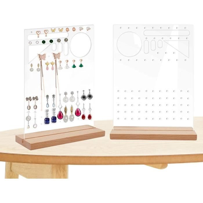 Présentoir à Bijoux, Porte-Boucles D'Oreilles Porte Bijoux Avec Plateau Et Crochets Pour Chaines Boucles Oreilles Bagues Bracelets Montres Noir 98960136 Présentoir à Bijoux, Porte-Boucles D'Oreilles Porte Bijoux Avec Plateau Et Crochets Pour Chaines Boucles Oreilles Bagues Bracelets Montres Noir 98960136