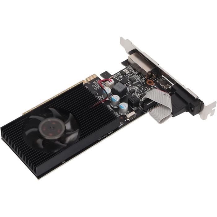 Carte Graphique GT610 1 Go DDR3 64 Bits - Pour PC Bureau, Jeux Légers, Sortie VGA