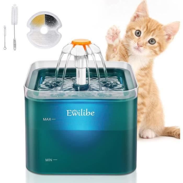Fontaine A Eau Chat 2l Automatique Silencieuse Fontaine A Eau Pour Chat Chaton Chiens Animaux Avec Filtres Et Veilleuse A 218 Cdiscount Electromenager
