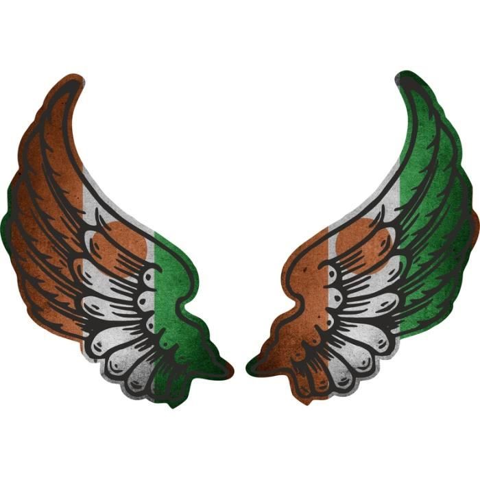 Autocollant Ailes De Motard Drapeau Cabo Verde – En Vinyle, Taille 10x14 Cm, Résiste 3 Ans Aux Intempéries !
