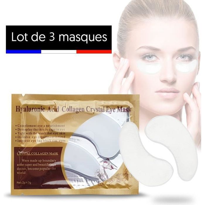 Patch Yeux Anti Cerne Pour Un Effet Anti Vieillissement Lot De 3 Masque Visage Au Collagene Pour Soin De La Peau Cdiscount Au Quotidien
