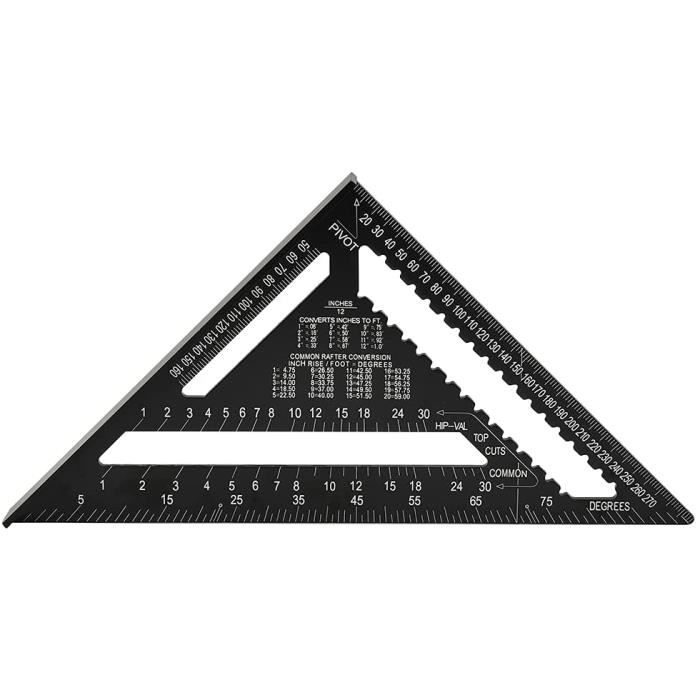 Règle Précision Laser Règle Triangulaire Architecte En Aluminium - Échelles Métriques 1:20 à 1:125 - 30 Cm Règle D'architecte En Aluminium
