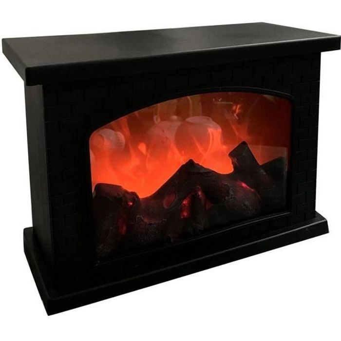 Lampe à Flamme LED Simulation Charbon De Bois - Décoration Pour Noël, Halloween, Camping, Fonctionne Sur Piles AAA