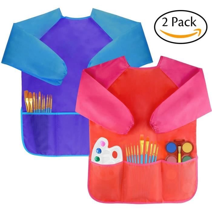 Matériau Blouse de peinture pour enfant de 3 à 10 ans 100 /% nylon.